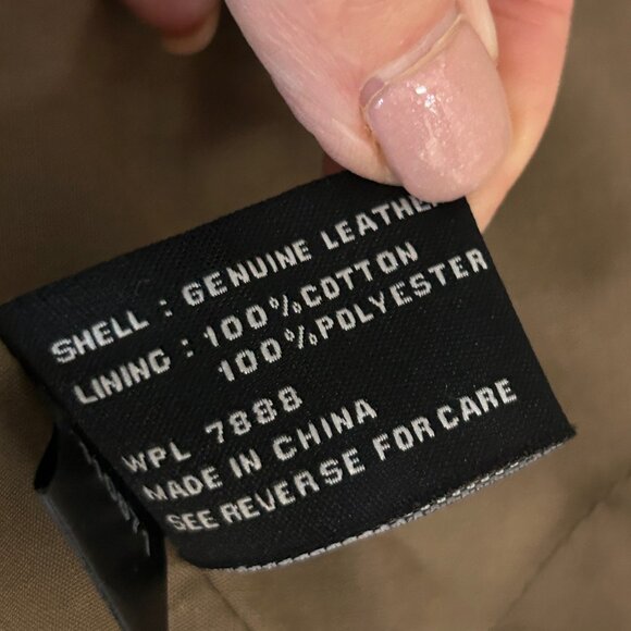 Kors Michael Kors Brown Leather Jacket Suede Moto Waterfall Y2K Designer Medium - Picture 5 of 13